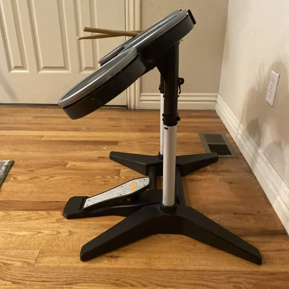 PlayStation Rock Band Harmonix PSDMS2 Drums Set Stand Pedal & Drum Sticks